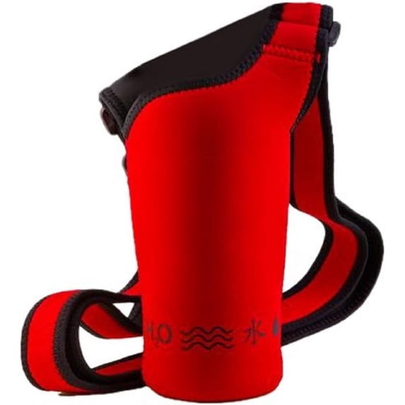 NEOSLING, Adjustable Neoprene Bottle Holder, Racecar Red