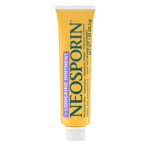 Neosporin + Lidocaine Pain Relief Triple Antibiotic Ointment, 1 oz