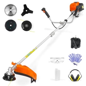 4-in-1 Gas Weed Eater, 31cc 4-Cycle String Trimmer, 1.5HP Heavy Duty Weed Wacker ,17" Grass Trimmer, Lightweight with Shoulder Strap for Lawn Garden Tough Yards