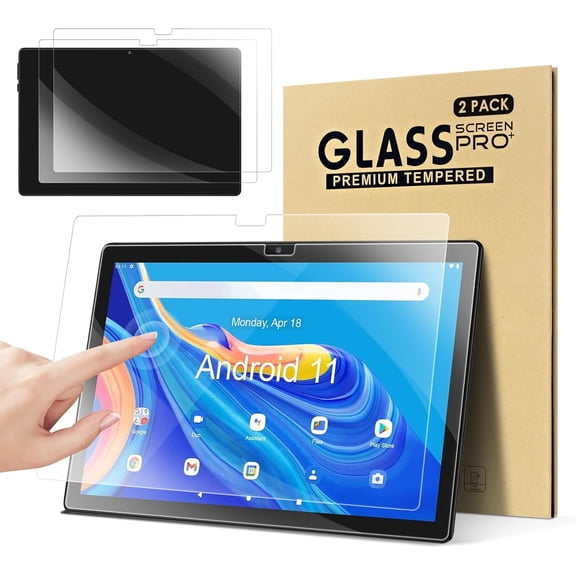 NEOYFC  [2-PACK] Screen Protector for NEOYFC  K116 10.1 inch Android Tablet, Ultra-Clear/Case-Friendly/Touch Sensitive/Bubble Free/Anti-Scratch Tempered Glass Mica para FEONAL K116 10 inch Tablet