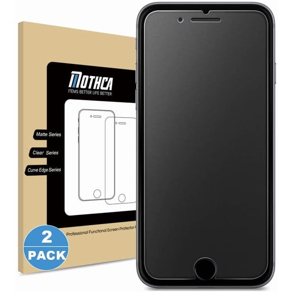 NEOYFC for 2 Pack Matte Glass Screen Protector for iPhone 8 Plus/7 Plus Anti-Glare & Anti-Fingerprint Tempered Glass Clear Film Case Friendly 3D Touch Easy Install Bubble Free - Smooth as Silk