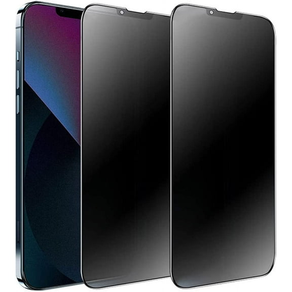 NEOYFC for 2 Pack Matte Privacy Screen Protector for iPhone 13/14/13 Pro, Anti-Glare Anti-Spy Tempered Glass Film, 6.1 inch, Rounded Edge Full Coverage, Smooth & Sensitive Touch