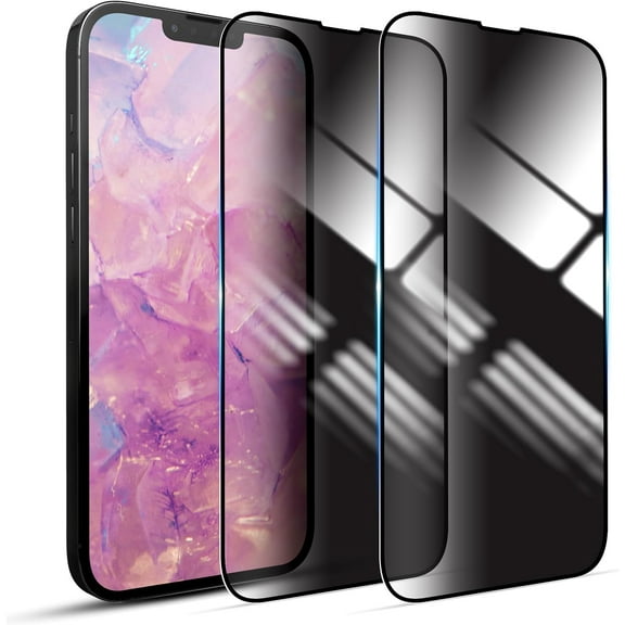 NEOYFC for 2 Pack Privacy Screen Protector for Honor Play 60 Plus Tempered Glass Film, Anti Spy Anti-Scratch Gloss Finish Scratch Resistant High Sensitivity, Black