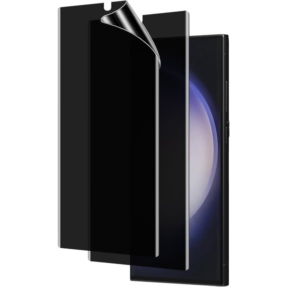 NEOYFC for [2 Pack for Samsung Galaxy Note 10 Plus Privacy Screen Protector, [Support Fingerprint Reader] Anti-Spy Full Adhesive Flexible Film for Galaxy Note 10 Plus, Case Friendly