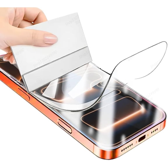 NEOYFC for 2pcs High Sensitive Hydrogel film Compatible with iPhone 17 Pro 6.3" Transparent Soft TPU Screen Protector Self-Healing, Ultra-Thin, Explosion-Proof, Fingerprint Unlock