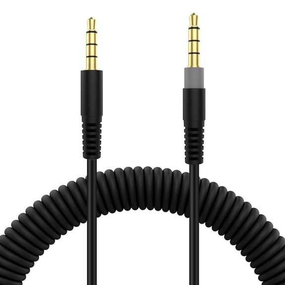 NEOYFC for 3.5mm Replacement Cloud Alpha Audio Cable Cord Compatible with HyperX Alpha S/Cloud Mix/Cloud Flight/Logitech G633/G933 Headsets, Coiled Gaming Headset Cable 4.2ft to 8.2ft