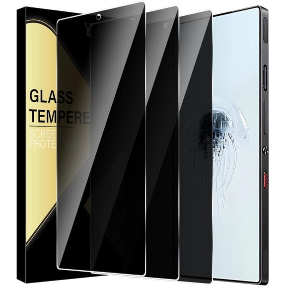 NEOYFC for (3 Pack) for Nubia Red Magic 10 Pro / 10 Pro+ / 10 Air Privacy Screen Protector,Anti-Spy Tempered Glass flim,9H Hardness,Anti-Scratch, Case Friendly, Bubble Free