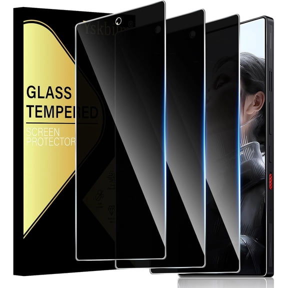 NEOYFC for (3 Pack) for Nubia Red Magic 11 Pro / 11 Pro+ Privacy Screen Protector,Anti-Spy Tempered Glass flim,9H Hardness,Anti-Scratch, Case Friendly, Bubble Free