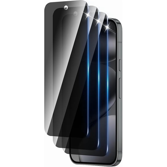 NEOYFC for 3 Pack Privacy Screen Protector Designed for Google Pixel 10/10 Pro/Pixel 9/9 Pro,Full Coverage Anti-Spy Tempered Glass Film,9H Hardness,Anti-Fingerprint,Bubble Free,Easy to Install