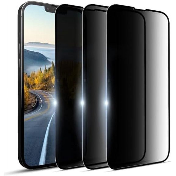 NEOYFC for 3 Pack Privacy Screen Protector for Honor X5b Tempered Glass Film, Anti Spy Anti-Scratch Gloss Finish Scratch Resistant High Sensitivity, Black