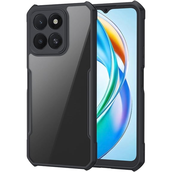 NEOYFC for Case Compatible with Honor X5b/X5b Plus, [Droproof] [Sweat-Proof] [Fingerprint-Proof] Shockproof Protective Phone Case Fits Honor X5b/X5b Plus,Black