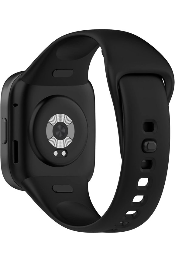 for Compatible with Redmi Watch 3 Replacement Band - Silicone Replacement Wrist Watch Band Strap Compatible with Redmi Watch 3/Mi Watch Lite 3(Silicone Black)