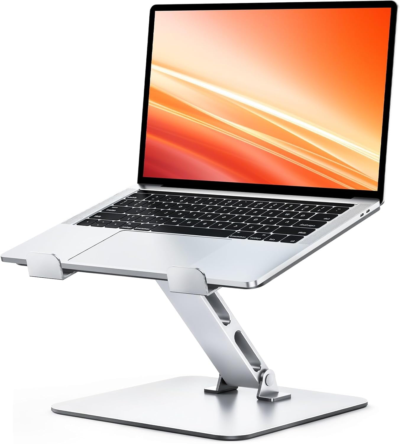 NEOYFC Ergonomic Laptop Stand for Desk, Foldable Computer Stand, Stable Aluminum Lectern Notebook Riser & Portable Laptop Holder Mount Compatible with 10-16" MacBook Pro/Air, Dell, HP
