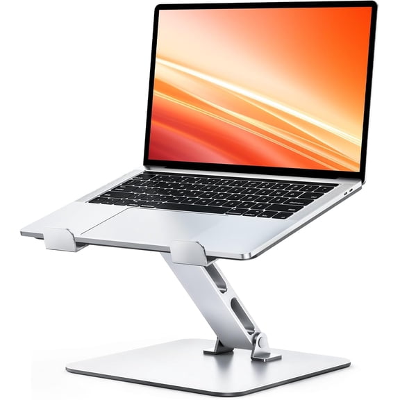 NEOYFC Ergonomic Laptop Stand for Desk, Foldable Computer Stand, Stable Aluminum Lectern Notebook Riser & Portable Laptop Holder Mount Compatible with 10-16" MacBook Pro/Air, Dell, HP