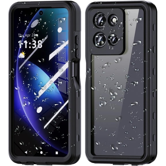 NEOYFC for   Moto G Stylus 5G 2025 Waterproof Case,[IP68 Waterproof][Military-Grade Drop Protection] Case Shockproof Dustproof Heavy Duty Full Body Protective Case for Moto G Stylus 5G 2025,Black
