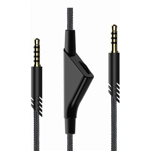NEOYFC for Replacement for Astro A40 Cord, A10 Headset Cable Braided Wire, 6.5 Feet/2.0 M Volume Control Cable Compatible with Astro A40TR/A40/A10 Gaming Headsets Cord