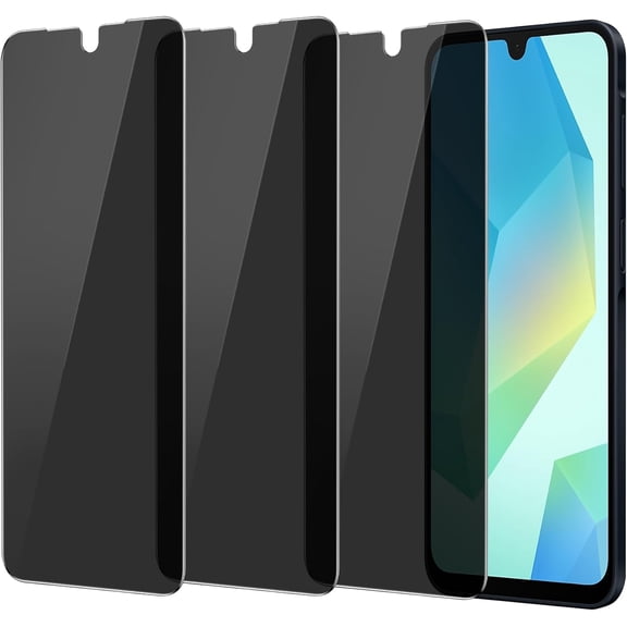 NEOYFC for Screen Protector for Samsung (A16) 3 Pack [100% Fingerprint ID Compatible] Scratch Proof, Case Friendly, Shock-Resistant, Bubble Free, HD Clear