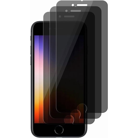 NEOYFC for 3 Pack Privacy Screen Protector For iPhone SE 3/ SE 2 (2022/2020 Edition) 4.7" Anti Spy Private Tempered Glass
