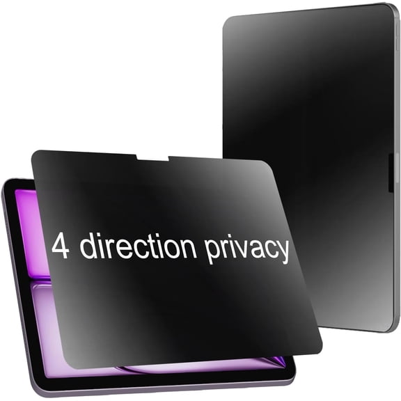 NEOYFC for 360 Degree Matte Privacy Screen Protector For iPad Air 11 inch 2025 2024 Anti-Glare Anti-Spy 4 Sides Soft Film