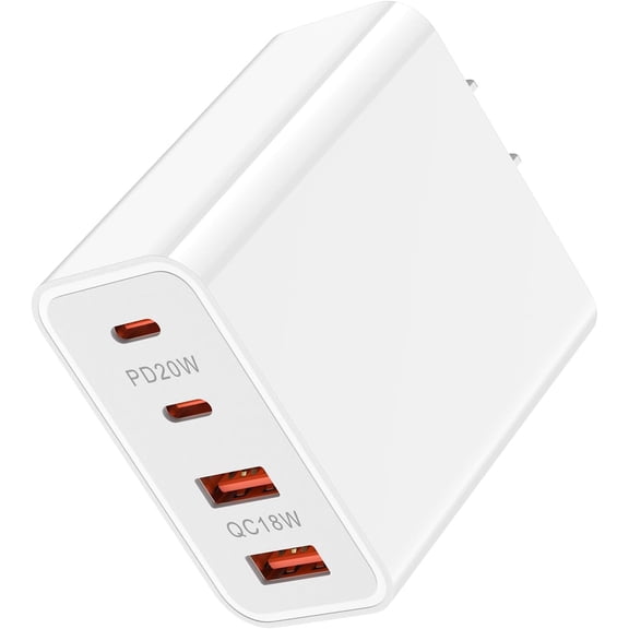 NEOYFC for40W USB C Fast Charging Block for Google Pixel 10 9A/9 Pro/9 Pro XL Fold/8/8a/8 Pro/7 Pro/7a/7/6/6a/5/4/3 XL, 4Port PD + QC Power Type C Charger Cube for Samsung Galaxy S25 S24 S23 22 S21