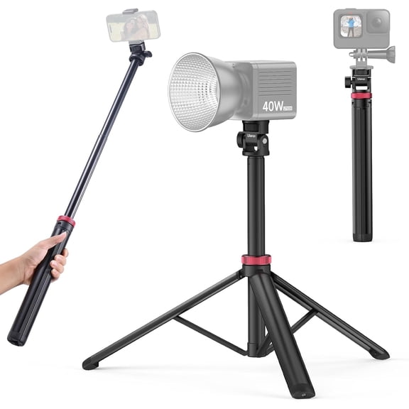 NEOYFC for79 Extendable Tripod Aluminum 81" Portable Adjustable Light Stand w 1/4" Screw, 180 Rotation Camera Phone Tripod for Camera Video Light Cellphone,Lightweight for Travel,Up Load 2.2lb