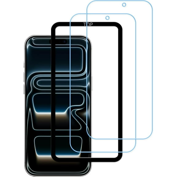 NEOYFC for Light Screen Protector For iPhone 17 Pro max Tempered Glass Film 2-Pack with Easy Alignment Tool