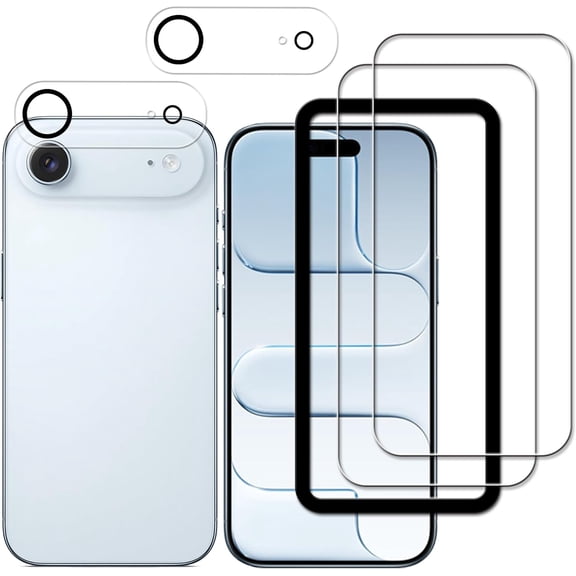 NEOYFC for Protector For iPhone Air Tempered Glass 2-Pack Camera Lens Protector Film 2-Pack With Easy Alignment Tool