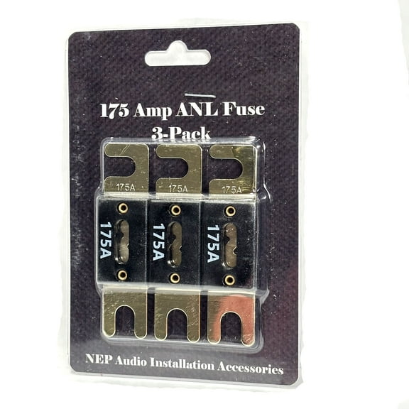 NEP Audio 175 Amp ANL Fuse Inline Fuse for Car Audio 3 Pack