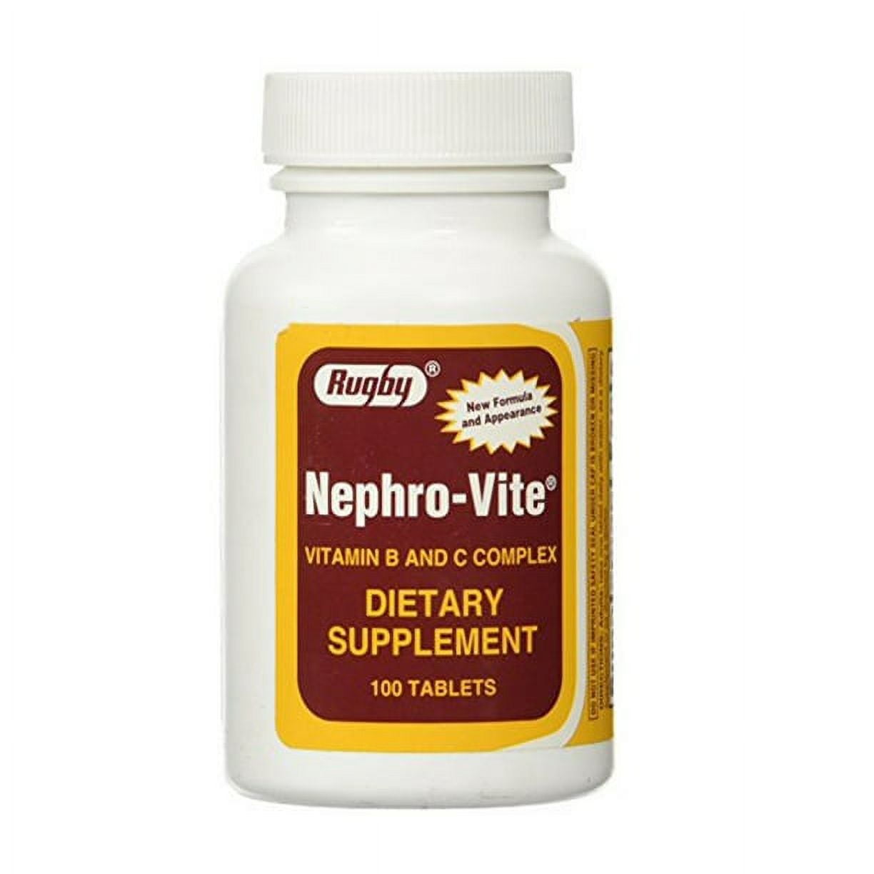 NEPHROVite Vitamin B and C Complex Tablets 100 Ct by WATSON