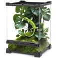 thumbnail image 1 of NEPTONION Mini Reptile Glass Terrarium 8"x8"x12" with Aluminum Alloy Frame, Single Swinging Door, 1 of 6