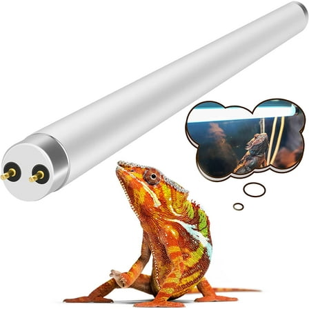 NEPTONION T8 Fluorescent 18" UVB Bulb,5.0 Reptile Light, 15 Watts Fluorescent Lamp for Reptiles and Amphibian