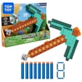 thumbnail image 1 of Nerf Minecraft Diamond Pickaxe Dart Blaster, 8 Nerf Elite Darts, Ages 8 and up, 1 of 5
