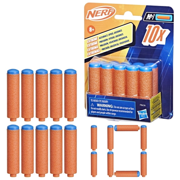 Nerf N Series N1 Darts, 10 Darts, Compatible Only with Nerf N Series Blasters, Outdoor Games
