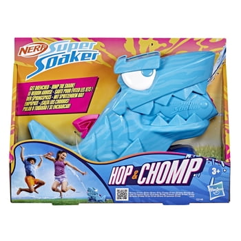 Nerf Super Soaker Hop & Chomp Water Toy, Sprays Water Streams, Ages 3+