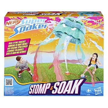 Nerf Super Soaker Stomp & Soak Water Toy, Launches Into the Air, Outdoor Summer Toys, Backyard & Beach Fun, Ages 4+