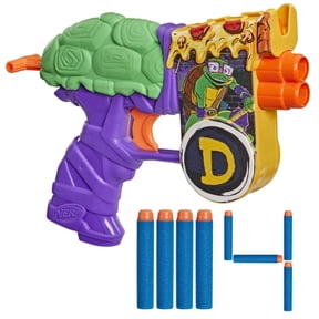 Nerf Teenage Mutant Ninja Turtles Donatello Blaster, 4 Nerf Elite Darts, Gifts for 8 Year Old Boys & Girls & up
