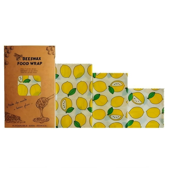 NERAVO Reusable Food Fresh Keeping Cloth Organic Storage Natural Grade Beeswax Food Wrap Eco Friendly Kitchen Packaging Paper