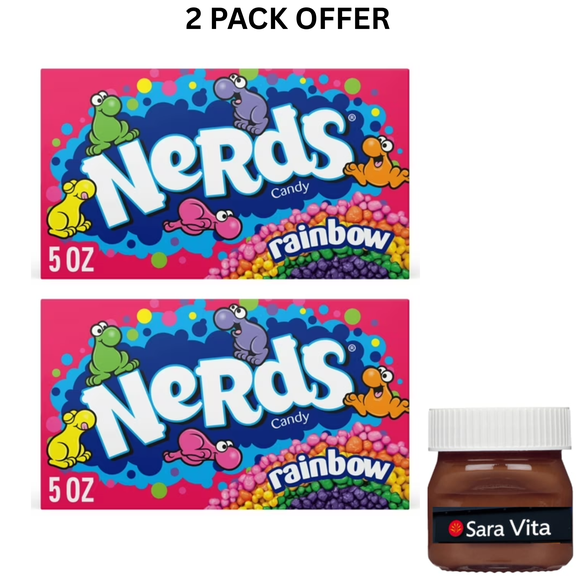 NERDS Candy, Theater Box, Rainbow, Crunchy Fruity, 5 OZ