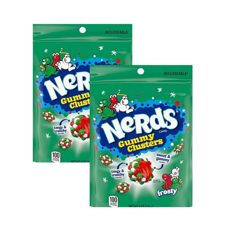 NERDS Frosty Gummy Clusters Holiday Nerds, 2 Pack - Walmart.com NERDS Frosty Gummy Clusters Holiday Nerds, 2 Pack - Walmart.com