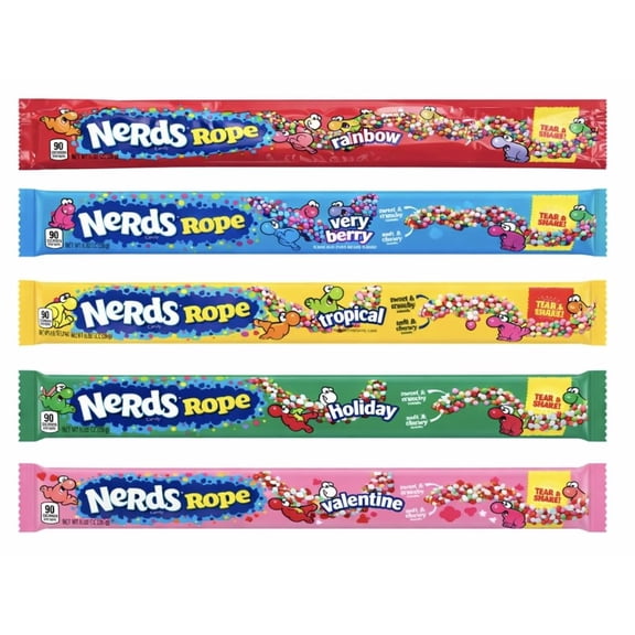 NERDS Gummy Clusters Six Share Pouch Bundle Assorted Flavors Variety Pack (6) Share Size Candy Bags