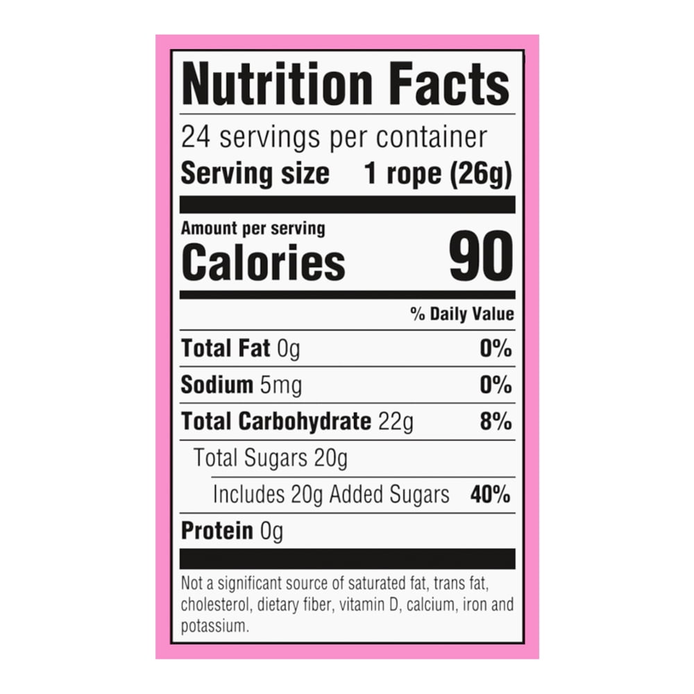 NERDS Rope Valentine Candy Sweet and Sour Candy Individually Wrapped