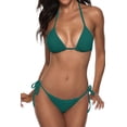 thumbnail image 1 of NEREID Women Two Piece Swimsuit Sexy Swimwear Halter String Triangle Bikini Sets, 1 of 6