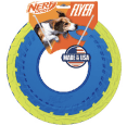Nerf Dog 10 inch Elite Flyer Blue/Green Durable Flying Disc Dog Toy
