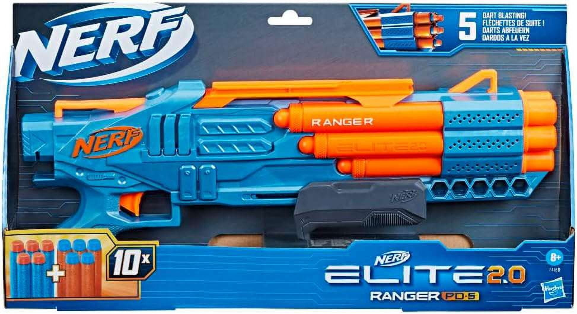 4個セット　廃盤品　ナーフ エリート2.0 レンジャー PD-5 ナーフ エリート 2.0 コマンダー RD-6 手動 連射 エリートダーツ