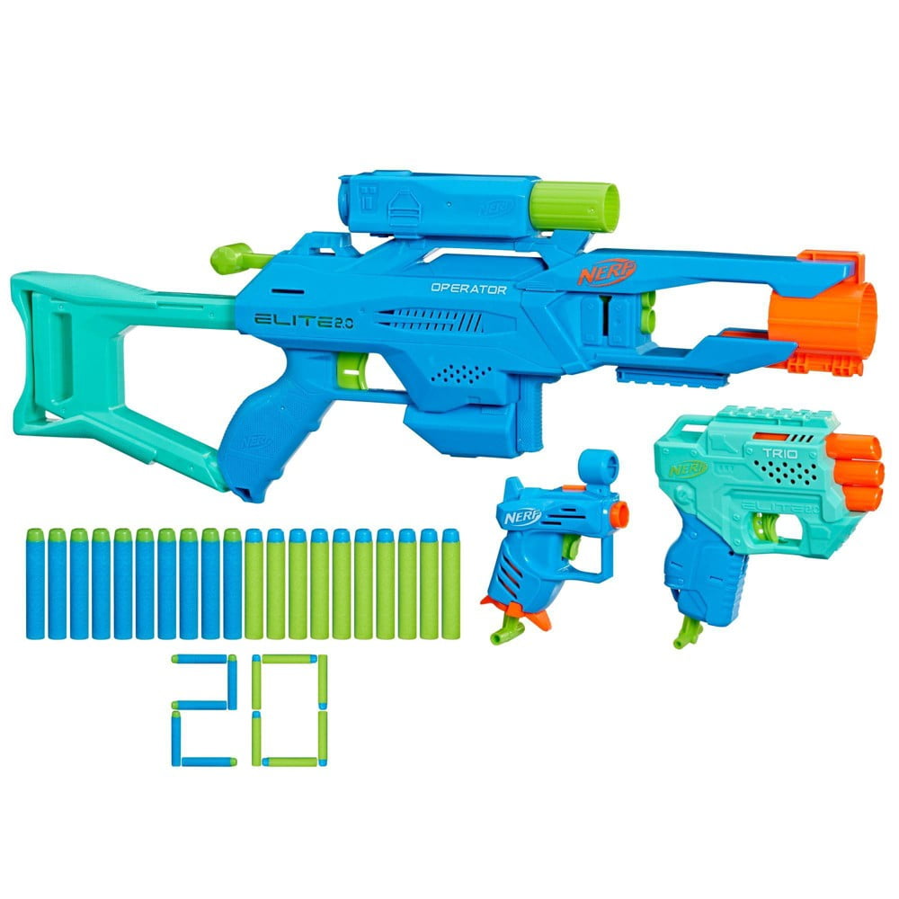 Brand New NERF Gun 3 PACK Elite 2.0 Ultimate Blaster Pack with 50