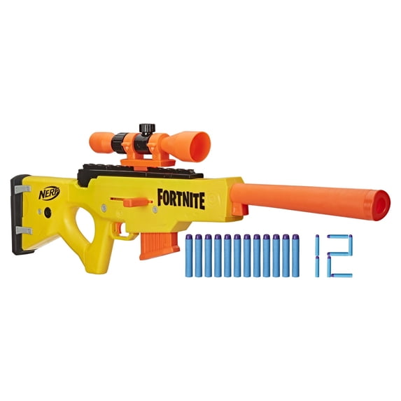 Nerf Fortnite BASR L Dart Blaster with 12 Official Darts Kids Toys for Outdoor Summer Games Ages 8 and Up
