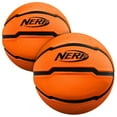 thumbnail image 1 of NERF Mini Foam Basketballs - Indoor + Outdoor NERF Foam Balls - 5" Inch Basketballs for Mini + Over the Door Hoops - 2 Balls Included - Orange, 1 of 10