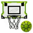 thumbnail interactive-video image 1 of NERF Pro Hoop Basketball Set - Includes Mini Nerf Basketball - Steel Rim for Dunking - Over The Door, 1 of 15
