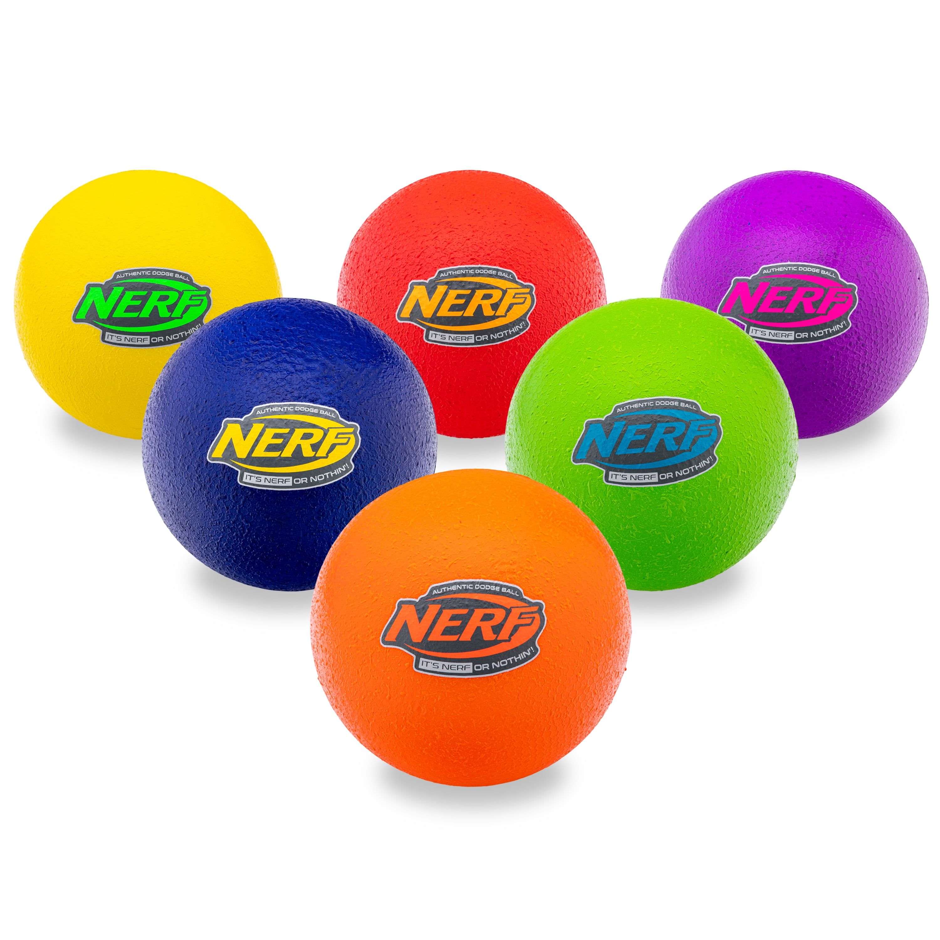 NERF Proshot Dodgeball - 6 Foam Dodgeball - Super Soft Foam Great