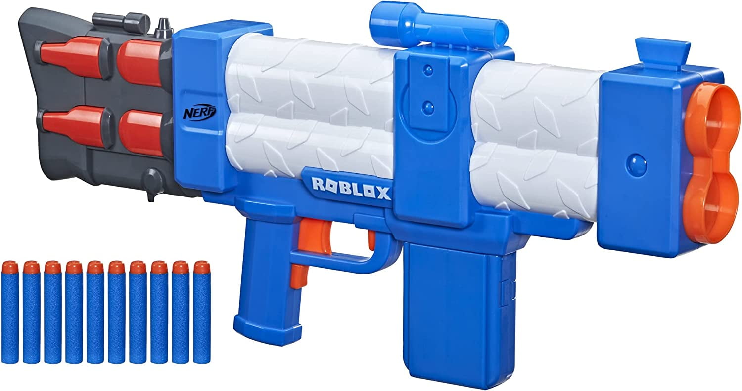 NERF Roblox Arsenal: Pulse Laser Motorized Dart Blaster, 10 Elite Darts,  10-Dart Clip, Code to Unlock in-Game Virtual Item